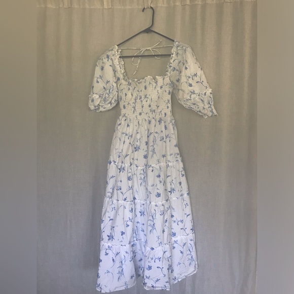 Nesli Nap Dress in “Blue Botanical” - Picture 2 of 5